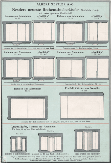 Nestler cursors 1938 catalog part 1