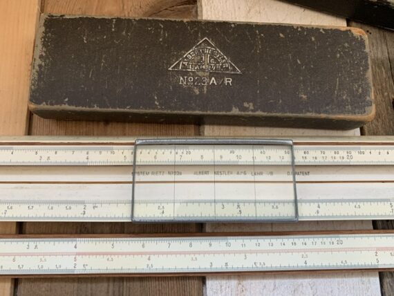 Nestler 23aR longer midsize 40cm 16" slide rule 1940 Germany
