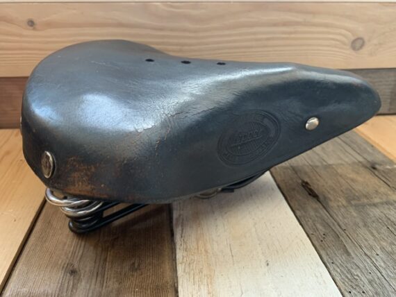 Lepper Concorde leather saddle bike black 1980 Holland
