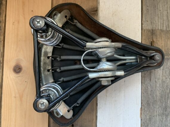 Lepper Concorde leather saddle bike black 1980 Holland - Image 7