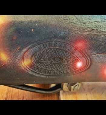 Lepper Concorde leather saddle bike black 1980 Holland