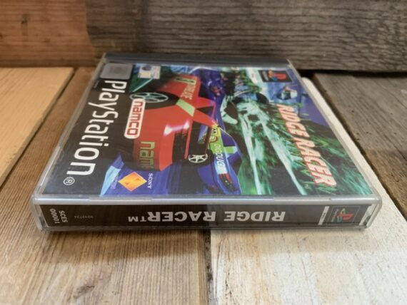 Ridge Racer PS1 video game PAL box manual 1994 Japan