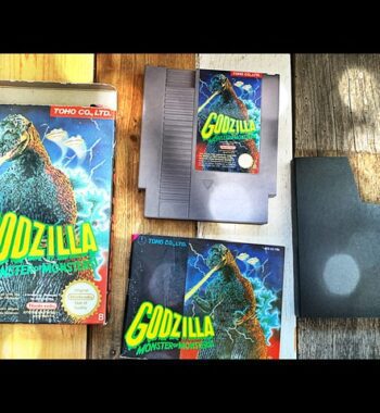 Godzilla NES video game box manual PAL 1992 JAPAN