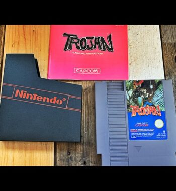 Trojan NES video game PAL manual 1989 Japan