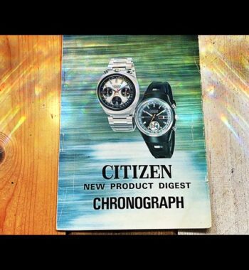 Citizen bullhead chronograph dealer introduction booklet 1970 Japan