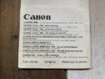 Canon Palmtronic F-51 scientific calculator manual 1976 Japan - Image 4