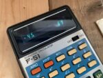 Canon Palmtronic F-51 scientific calculator manual 1976 Japan