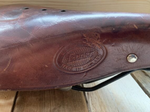 Lepper Weltmeister leather saddle bike brown 1990 Holland