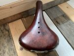 Lepper Weltmeister leather saddle bike brown 1990 Holland - Image 4