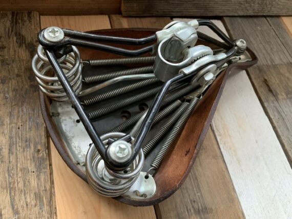 Lepper Weltmeister leather saddle bike brown 1990 Holland - Image 6