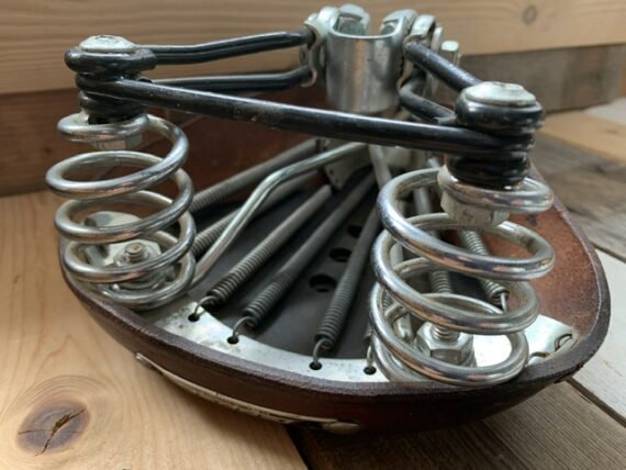 Lepper Weltmeister leather saddle bike brown 1990 Holland - Image 7