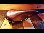 Lepper Weltmeister leather saddle bike brown 1990 Holland