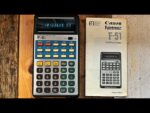 Canon Palmtronic F51 scientific calculator manual 1976 Japan