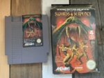 Swords and Serpents NES video game PAL box only 1990 Japan