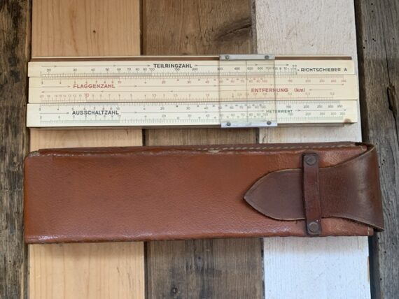 Faber Castell Wichmann Richtschieber slide rule 1940 Germany
