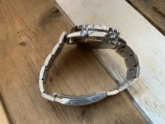 Seiko 7t34-6B00 Flightmaster slide rule chronograph blue steel 1990 Japan - Image 8