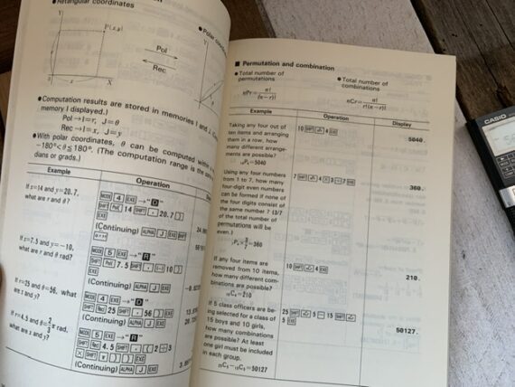 Casio fx-4000P Scientific programmable calculator manual 1984 Japan - Image 4