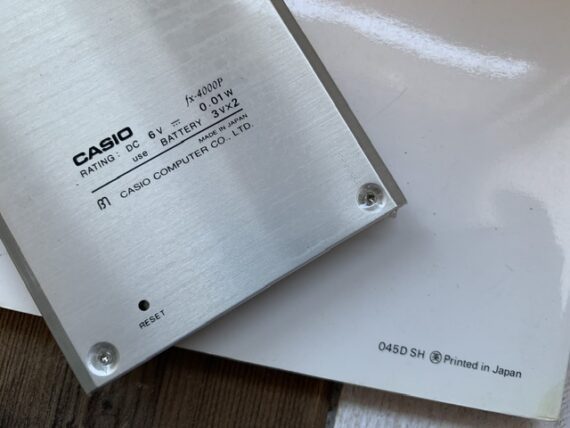 Casio fx-4000P Scientific programmable calculator manual 1984 Japan - Image 6