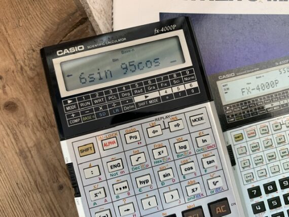 Casio fx-4000P Scientific programmable calculator manual 1984 Japan