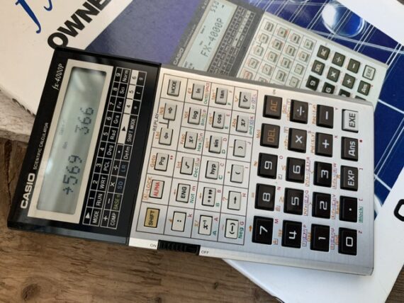 Casio fx-4000P Scientific programmable calculator manual 1984 Japan