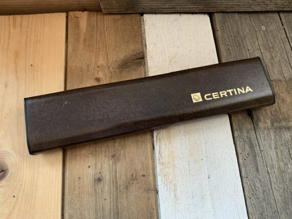 Certina brown mens dress watch box 1970 Switzerland - Image 2