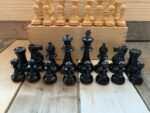 Lardy staunton Chess set K74 larger size weighted 1960 France