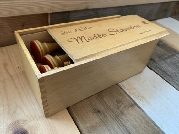 Lardy staunton Chess set K74 larger size weighted 1960 France - Image 2