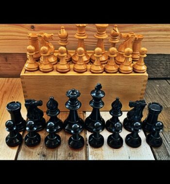 Lardy staunton Chess set K74 larger size weighted 1960 France