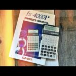 Casio fx-4000P Scientific programmable calculator manual 1984 Japan