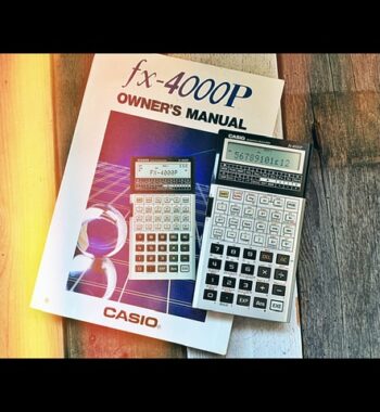 Casio fx-4000P Scientific programmable calculator manual 1984 Japan