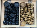 Large early light weight Chess set K8 ca. 1900 England - Image 5