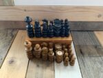 Large early light weight Chess set K8 ca. 1900 English