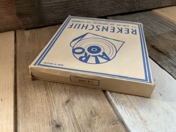 Alro 600E Electro Slide rule metal case full set 1960 Holland