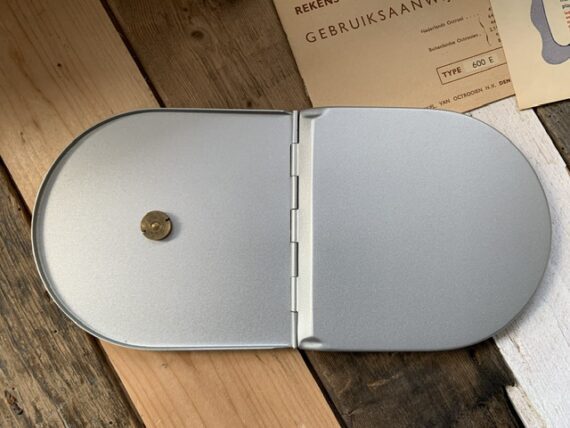 Alro 600E Electro Slide rule metal case full set 1960 Holland - Image 6