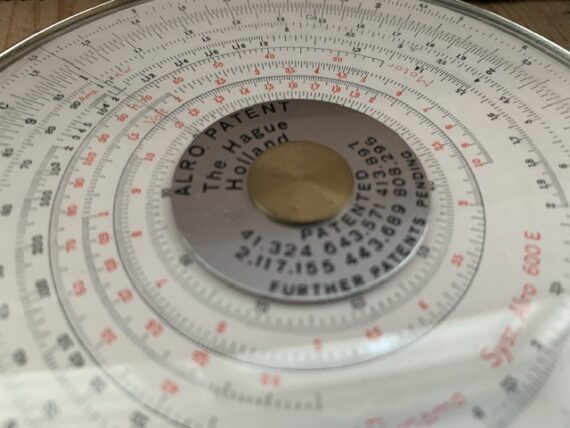 Alro 600E Electro Slide rule metal case full set 1960 Holland - Image 9