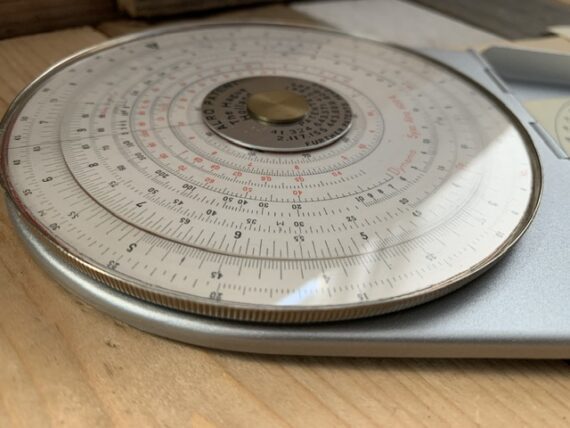 Alro 600E Electro Slide rule metal case full set 1960 Holland - Image 11