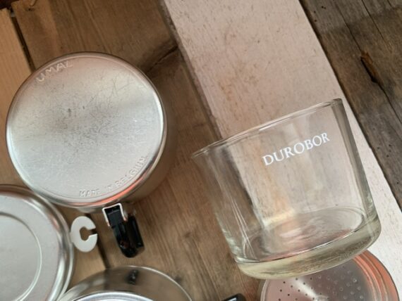 Durobor UMAL single serve aluminum drip pot 1970 Belgium - Image 4