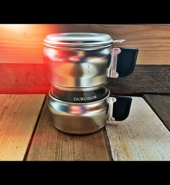 Durobor UMAL single serve aluminum drip pot 1970 Belgium