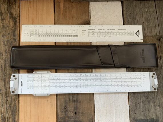 Nestler Electronic I slide rule 0297 sleeve 1970 Germany - Image 2