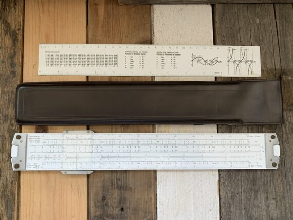 Nestler Electronic I slide rule 0297 sleeve 1970 Germany