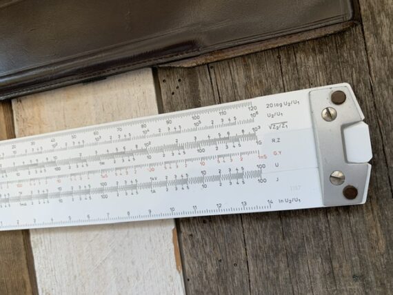 Nestler Electronic I slide rule 0297 sleeve 1970 Germany - Image 6