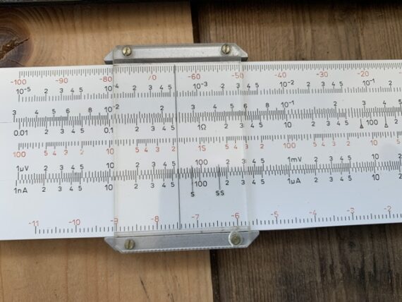 Nestler Electronic I slide rule 0297 sleeve 1970 Germany - Image 8