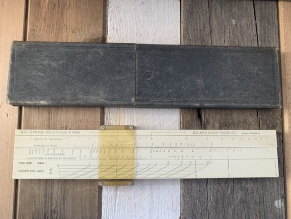 Dennert Pape CC Moler Electric line calculator slide rule 1935 Germany USA - Image 2