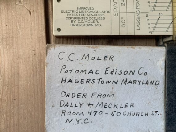 Dennert Pape CC Moler Electric line calculator slide rule 1935 Germany USA - Image 4