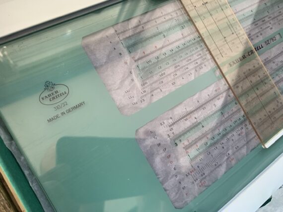 Faber Castell projection slide rule 310/52 box 1960 Germany