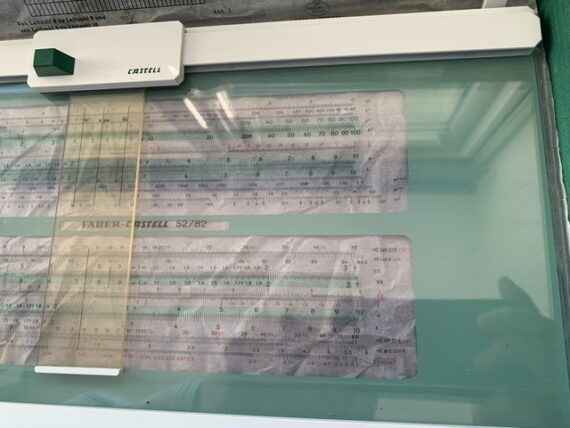 Faber Castell projection slide rule 310/52 box 1960 Germany - Image 7