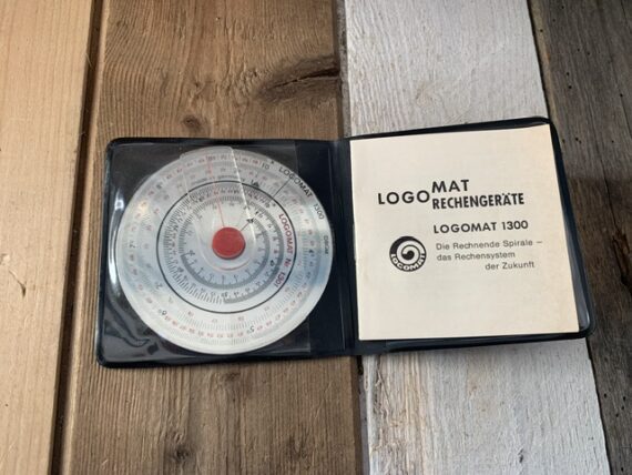 Logomat 1300 1301 circular slide rule full set 1960 Germany - Image 2