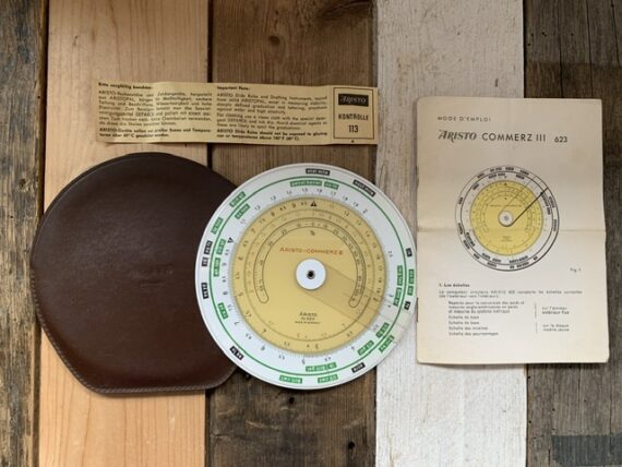Aristo 623 circular slide rule full set 1962 Germany
