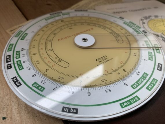 Aristo 623 circular slide rule full set 1962 Germany - Image 5