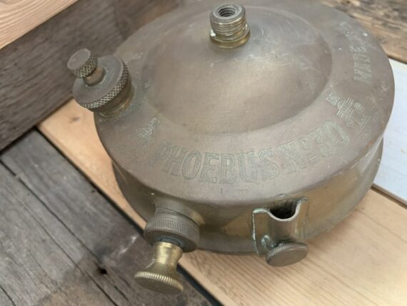 Phoebus 30 small brass camping stove in tin 1950 Austria - Image 9